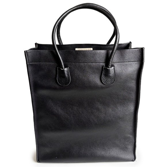 Bonnie Cashin for Coach Classic Shopping Tote Black Cowhide Leather Vintage 60s - Picture 10 of 15